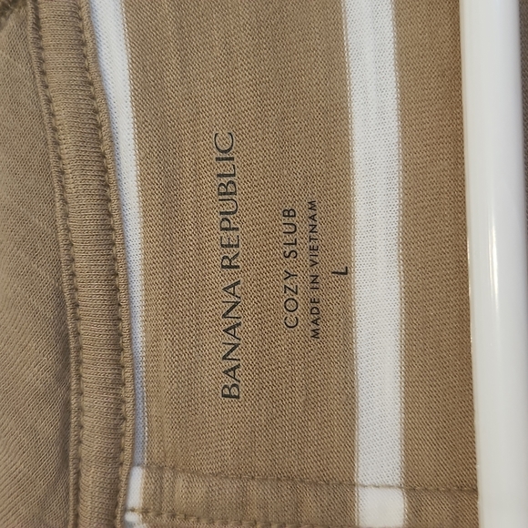 Banana Republic Striped Cozy Slub Tee - Picture 3 of 3